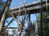 Looking up at the old trestle