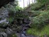 Rocks cluttering up the top of the falls