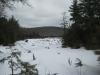 A frozen Weidman Lake