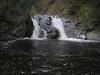 White water flowing into the dark pool